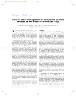 Disaster Medicine - American Veterinary Medical Association