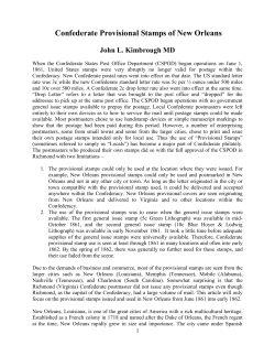 Confederate Provisional Stamps of New Orleans