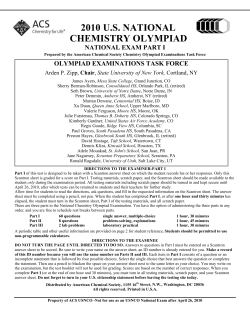 GC97F Pretest A - American Chemical Society