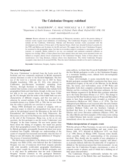 The Caledonian Orogeny redefined