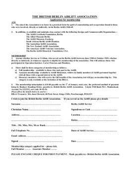 THE BRITISH BERLIN AIRLIFT ASSOCIATION.