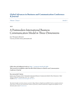 A Postmodern International Business Communication Model in