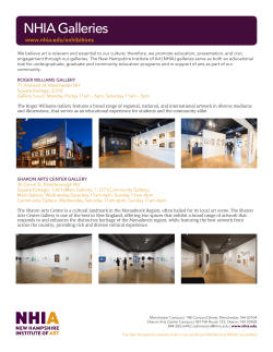 NHIA Galleries - the New Hampshire Institute of Art