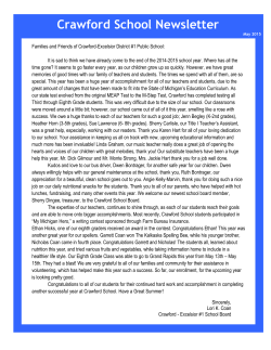 Crawford School Newsletter