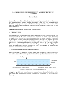 dangers of static electricity and protection in aviation