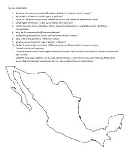 2. What region of Mexico - Mr. Blanchard: Global Studies