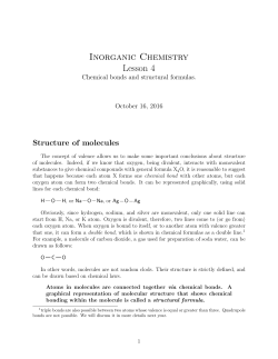 Inorganic Chemistry Lesson 4