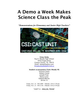 A Demo a Week Makes Science Class the Peak