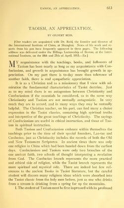 Taoism, An Appreciation.