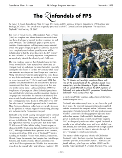 The Zinfandels of FPS - UC Integrated Viticulture