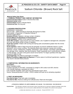 Sodium Chloride- (Brown) Rock Salt