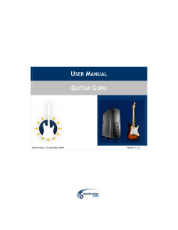 Guitar Guru Situation Analysis