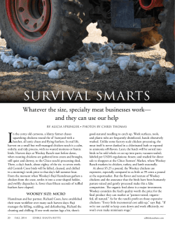 SUrvIvAL SMArTS - Panorama Meats