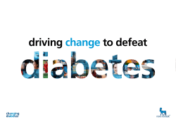 driving change to defeat diabetes