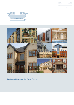 Technical Manual for Cast Stone