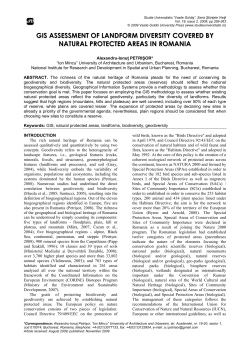 gis assessment of landform diversity covered by natural protected