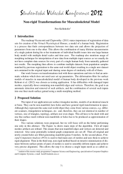 Non-rigid Transformations for Musculoskeletal Model