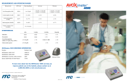 Interferences MeasureMents and OperatIng ranges