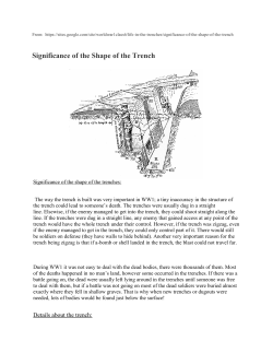 Significance of the Shape of the Trench
