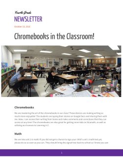 Chromebooks in the Classroom!