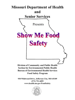 Show Me Food Safety, Food Safety Training