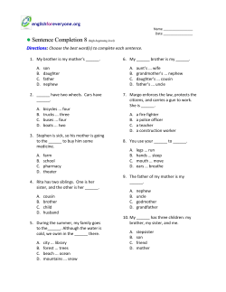 Sentence Completion 8 - English for Everyone