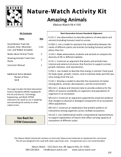 105 Amazing Animals Kit Standards - Nature