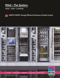 Energy Efficient Enclosure Climate Control