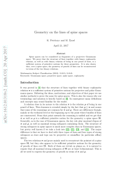 Coplanarity of lines in spine spaces