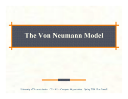 The Von Neumann Model