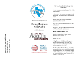 Doing Business with Cuba - Texas