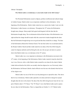 Tekulapally 1 Abhinav Tekulapally Was Martin Luther a