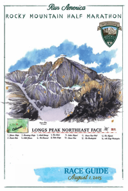 August1, 2015 - Rocky Mountain Half Marathon