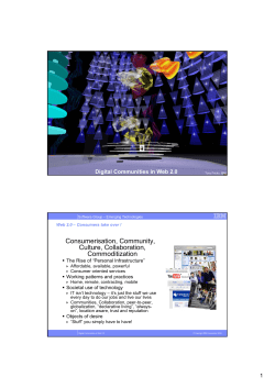 Consumerisation, Community, Culture, Collaboration