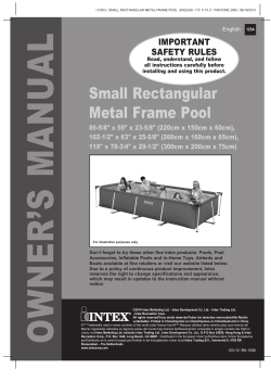 Small Rectangular Metal Frame Pool