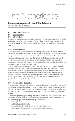 Private Client Tax jurisdictional comparisons