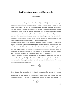 On Planetary Apparent Magnitude - von Man