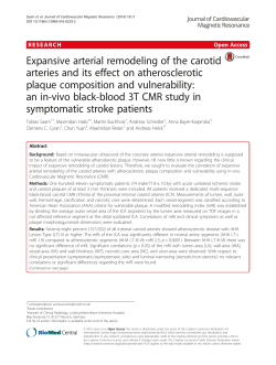 Expansive arterial remodeling of the carotid arteries and its effect on