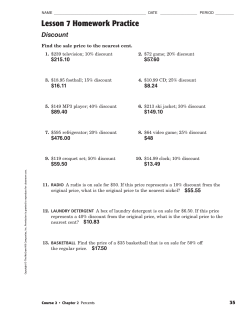 Lesson 7 Homework Practice Discount