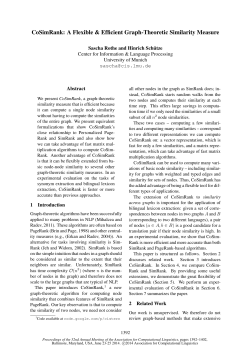 CoSimRank: A Flexible Efficient Graph