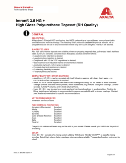 Imron&reg; 3.5 HG + High Gloss Polyurethane Topcoat