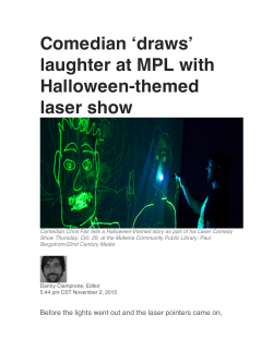 Comedian `draws` laughter at MPL with Halloween
