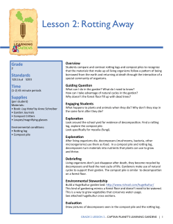 Lesson 2: Rotting Away - captainplanetfoundation.org