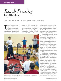 Bench Pressing - Bigger Faster Stronger