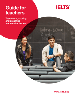 Guide for teachers