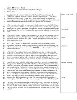Griswold v Connecticut