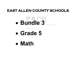 Math - East Allen County Schools
