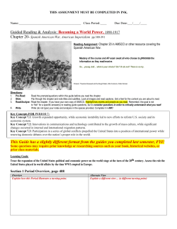 Becoming a World Power, 1898-1917