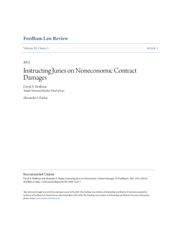 Instructing Juries on Noneconomic Contract Damages