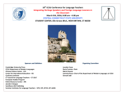 10th CCSU Conference for Language Teachers Integrating